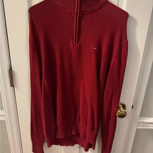 Tommy Hilfiger Men's Turtleneck Sweater in Rich Red